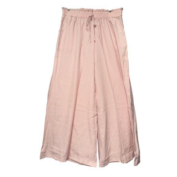 Women's 2X Elastic Waist Wide Leg Pants Office Casual Summer Boho Dressy Beach - Picture 3 of 7